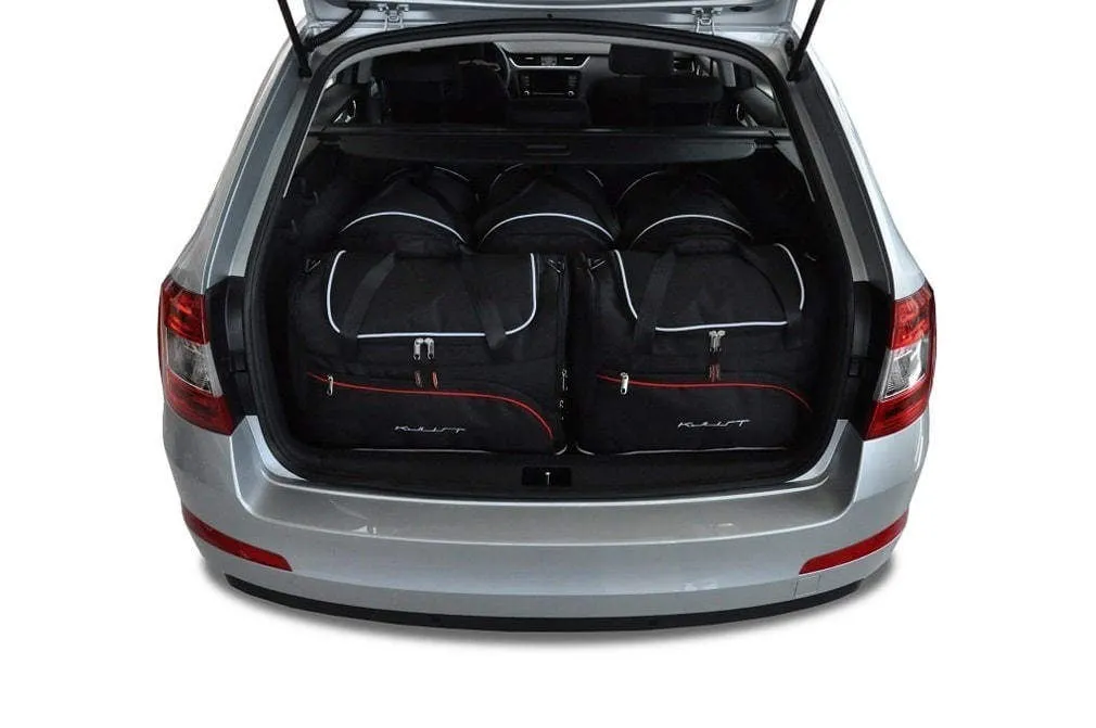 MALETAS ESPECIFICAS PARA SKODA OCTAVIA KOMBI 2013-2020 CONJUNTO DE BOLSAS DE COCHE 5 UNIDADES