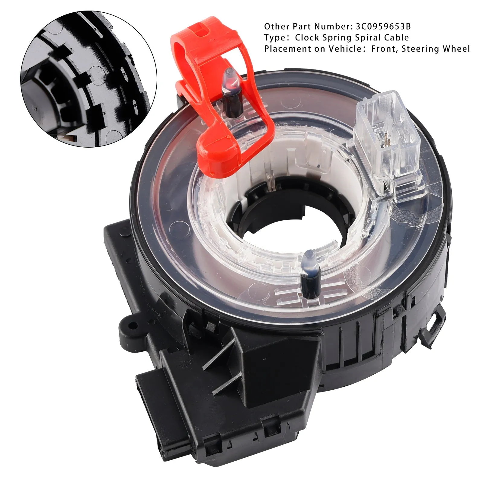 Reloj Cable espiral de reloj para VW CC 2009-2012 y Passat 2.0L/T 2006-2010