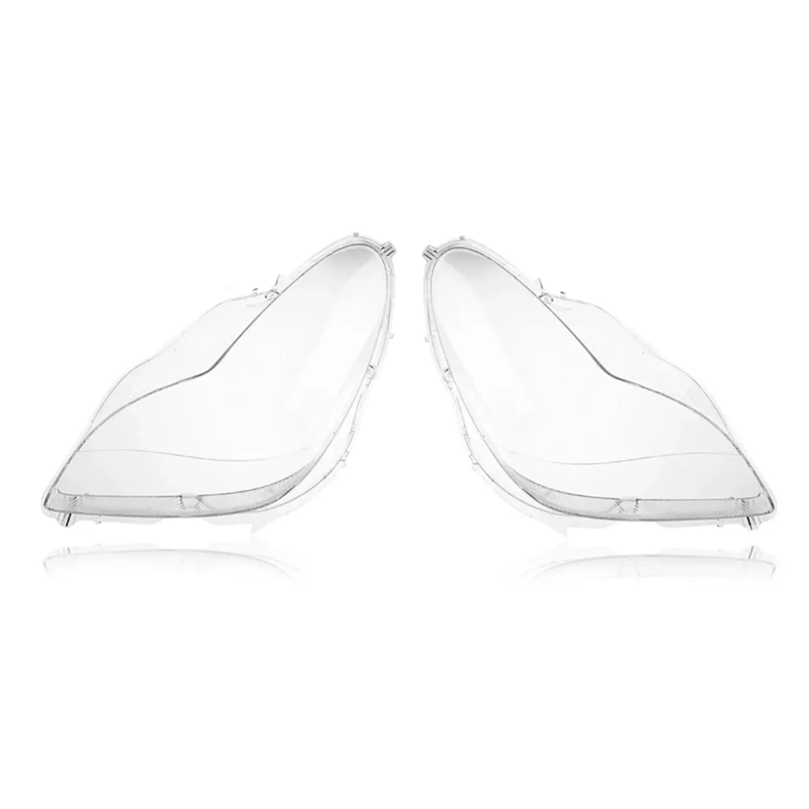 Juego de 2 cubiertas transparentes para faros delanteros Mercedes W219 CLS350 CLS500 (2006-2011)