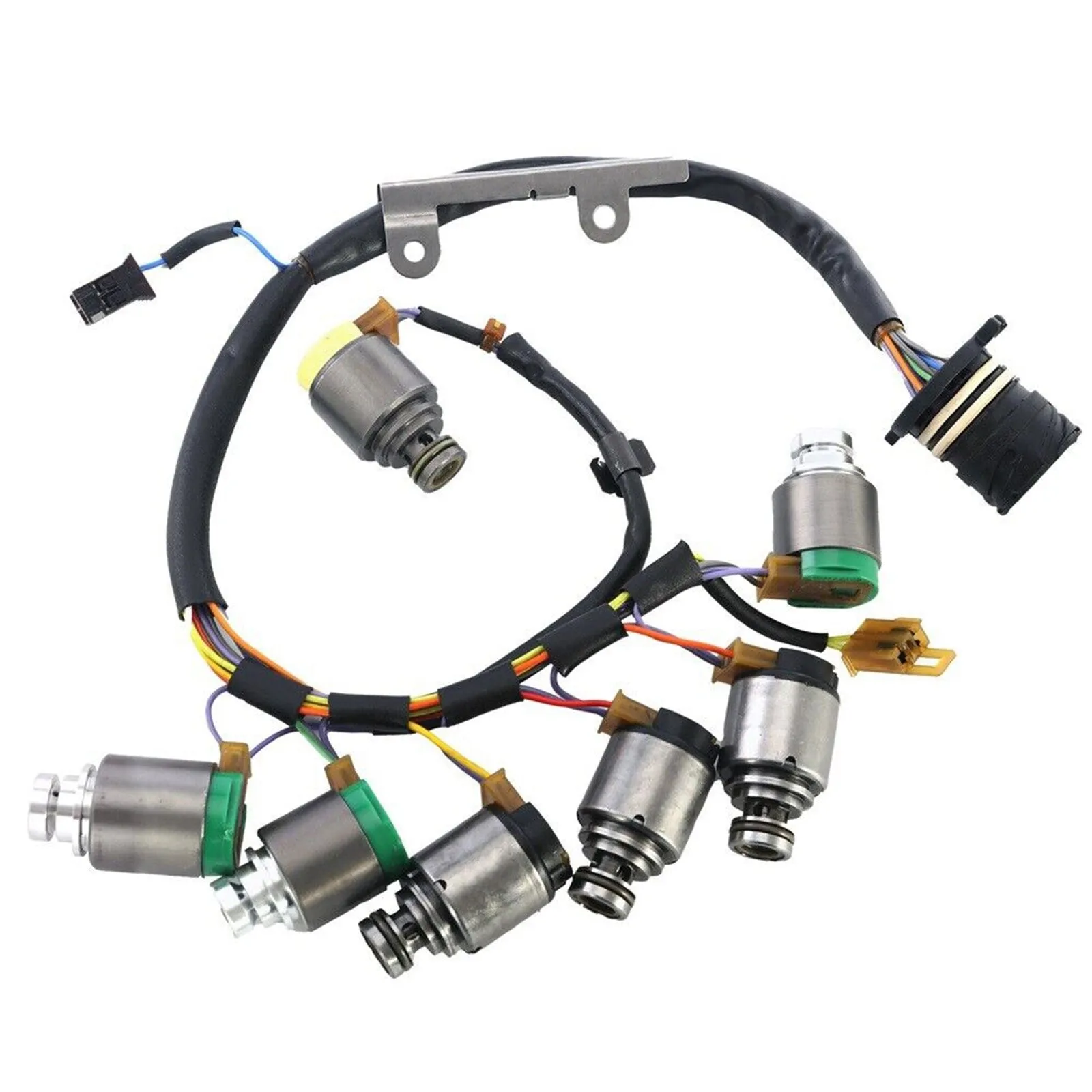 Audi A6 2000-2005 5 SP F/AWD V6 2.5L 2.7L 7pcs 5HP19 Solenoides de transmisión con arnés interno