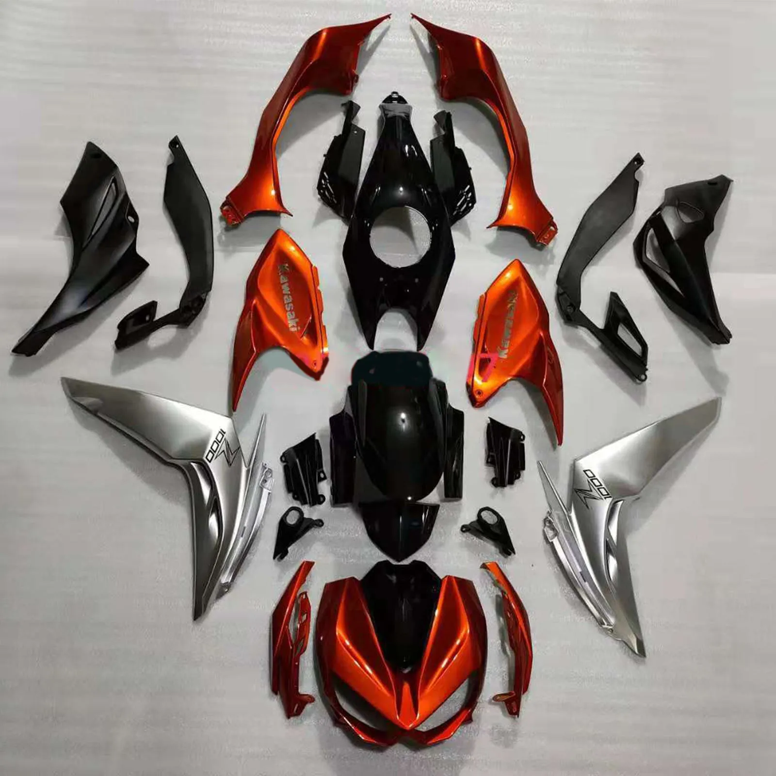 Kit de carenado de inyección Bodywork ABS de plástico adecuado para Kawasaki Z1000 2014-2017