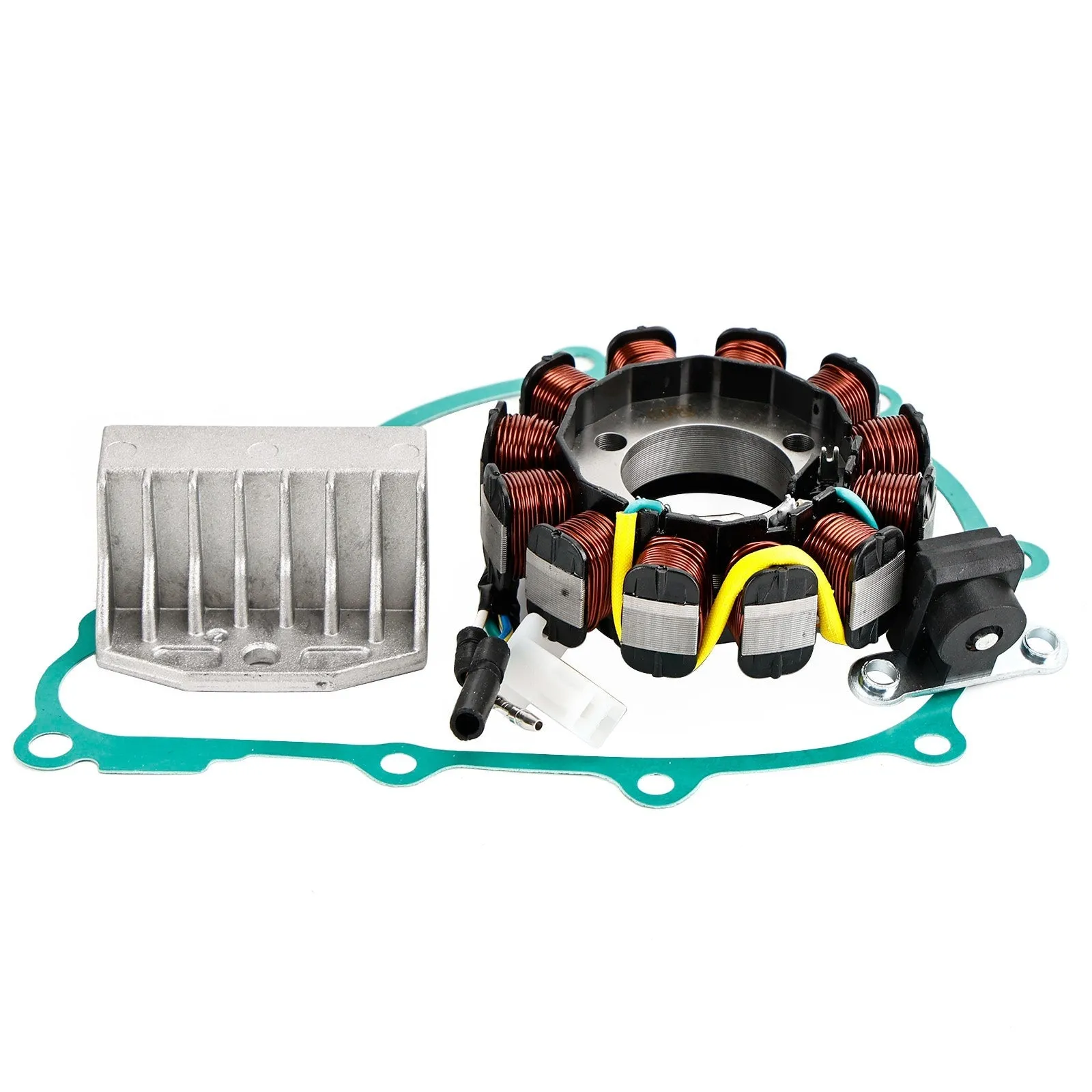 Estator magnético + rectificador de voltaje + junta para Honda CBF125M 09-10 31120-KWF-941