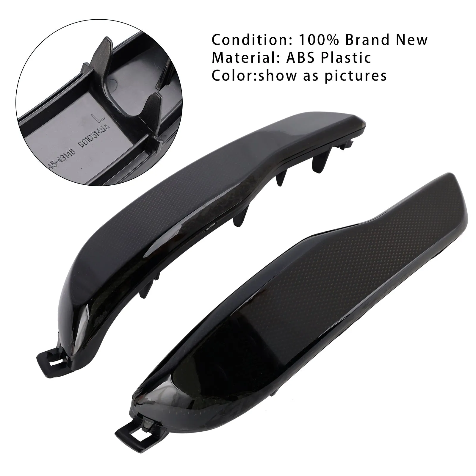 Conjunto de 2 reflectores de parachoques traseros para Jeep Cherokee 2014-2018