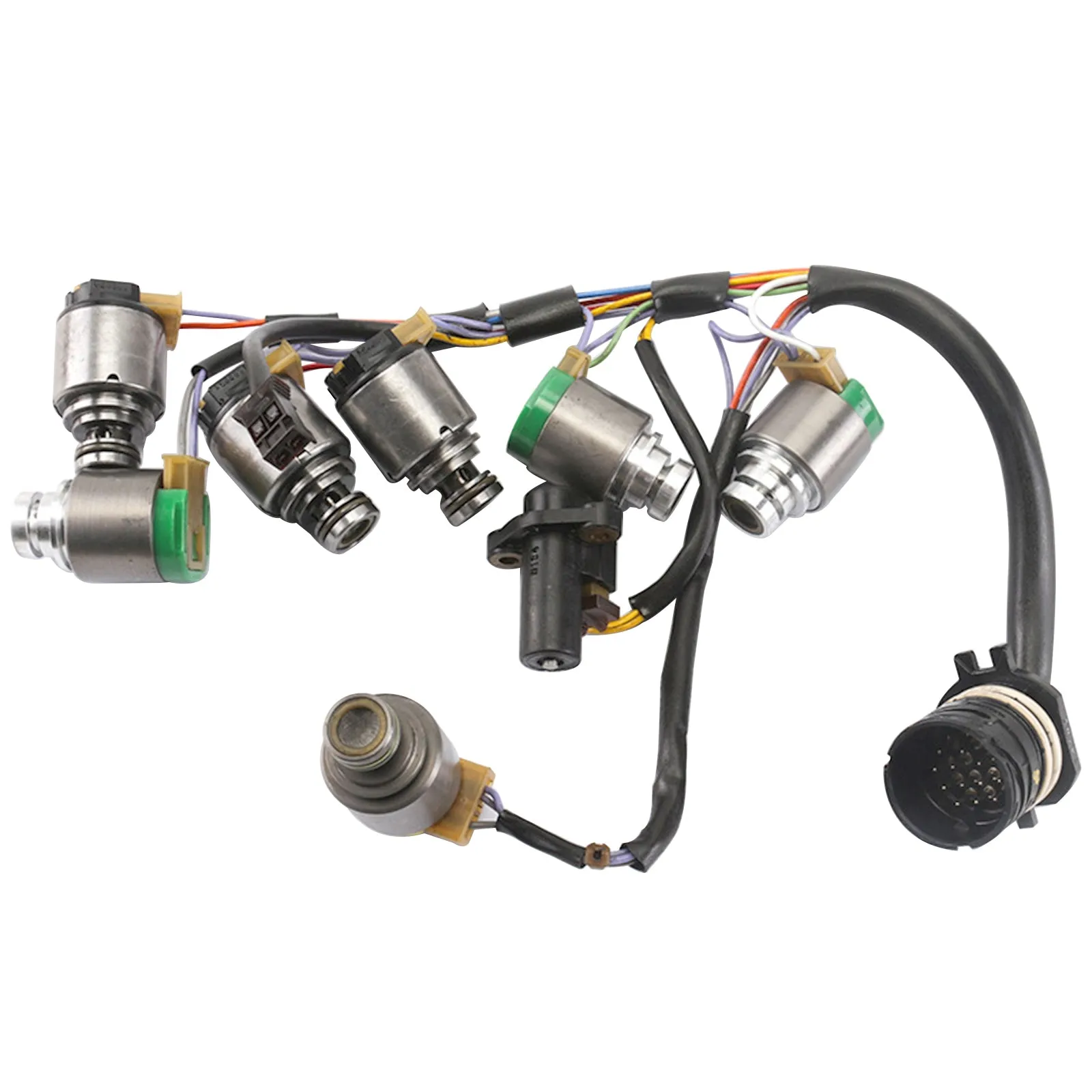 7 solenoides de transmisión 5HP19 con arnés interno para BMW Audi Prosche