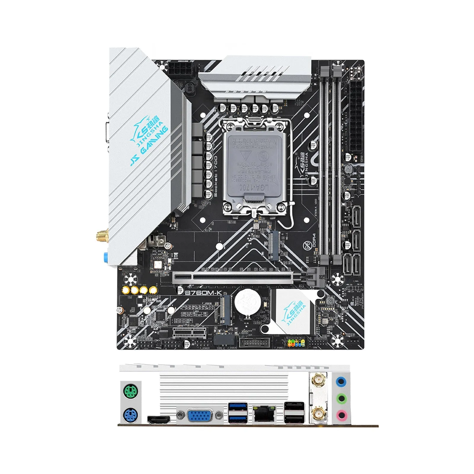 B760M-K Placa base LGA-1700 Pin Memoria DDR4 La interfaz dual M.2 admite WIFI
