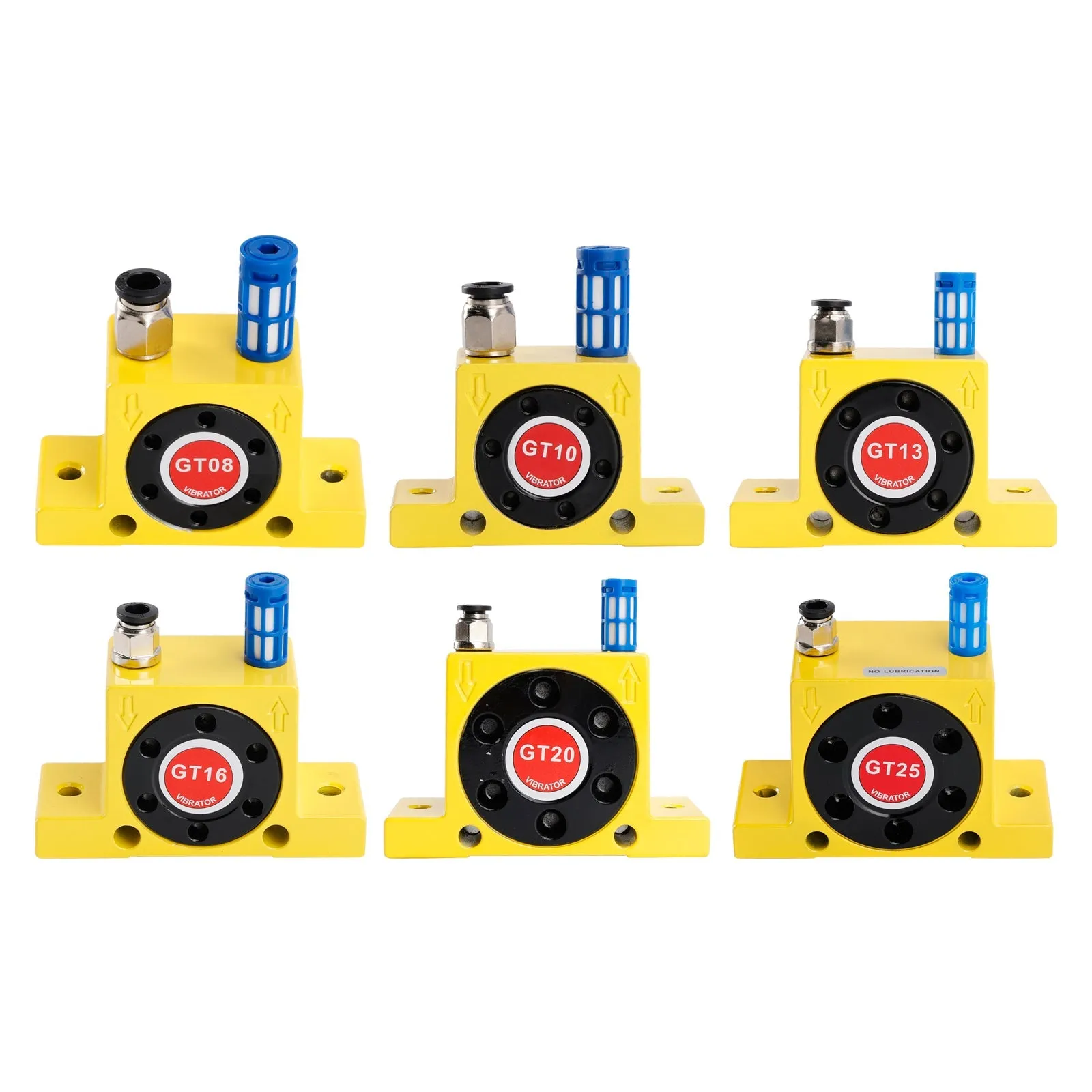 Vibradores de neumáticos para turbinas GT8/10/13/16/20/25 Vibrador industrial silencioso Dorado