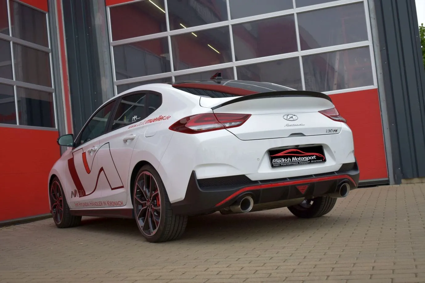 Catback-System De 90 Mm Con Salida De Escape Izquierdo Y Derecho Friedrich Hyundai I30 Pde Fastback Desde Año: 09/2018 N Perfor