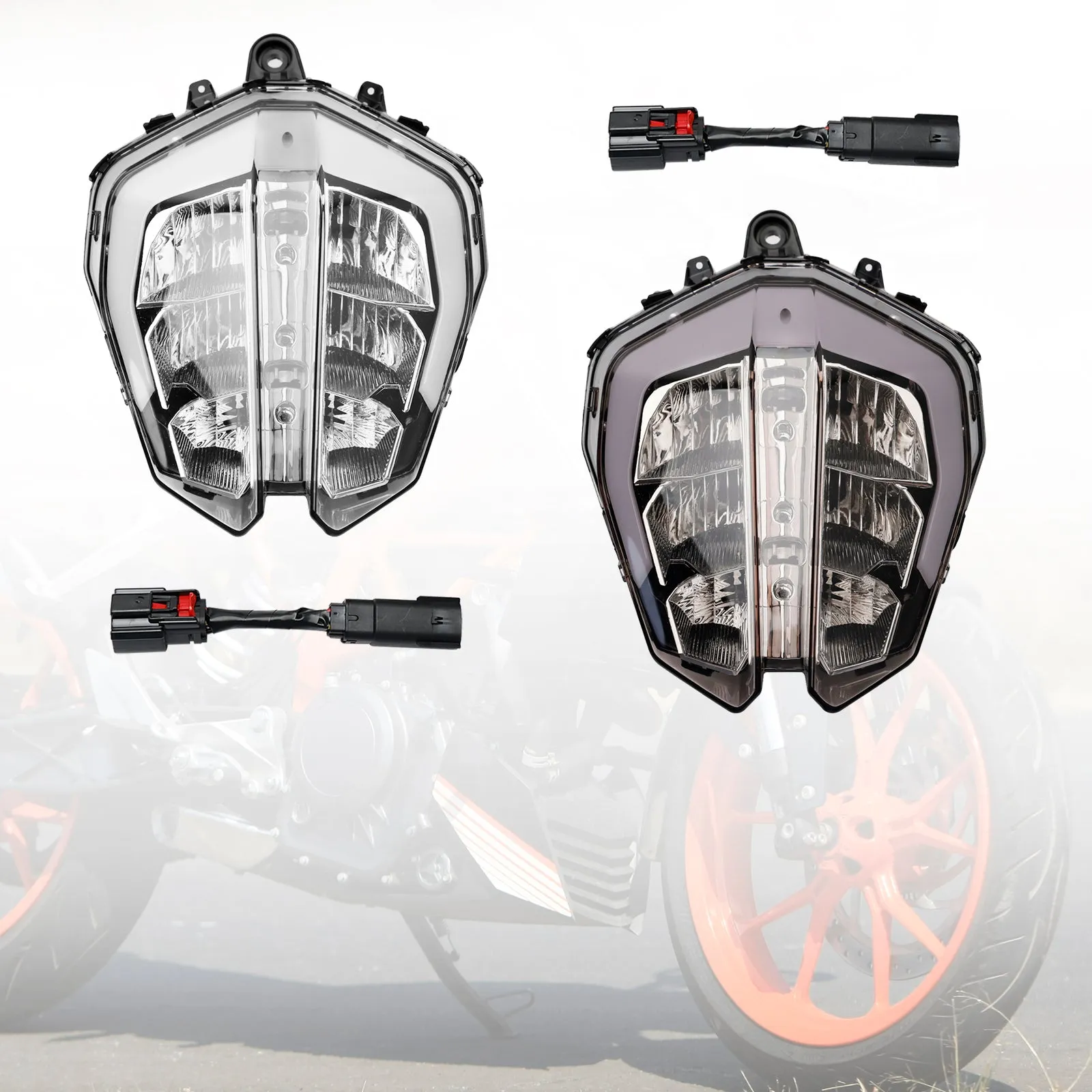 KTM Duke 390 2018-2019 Fareo Buque insignia Protective Guard Grill Led Plastic