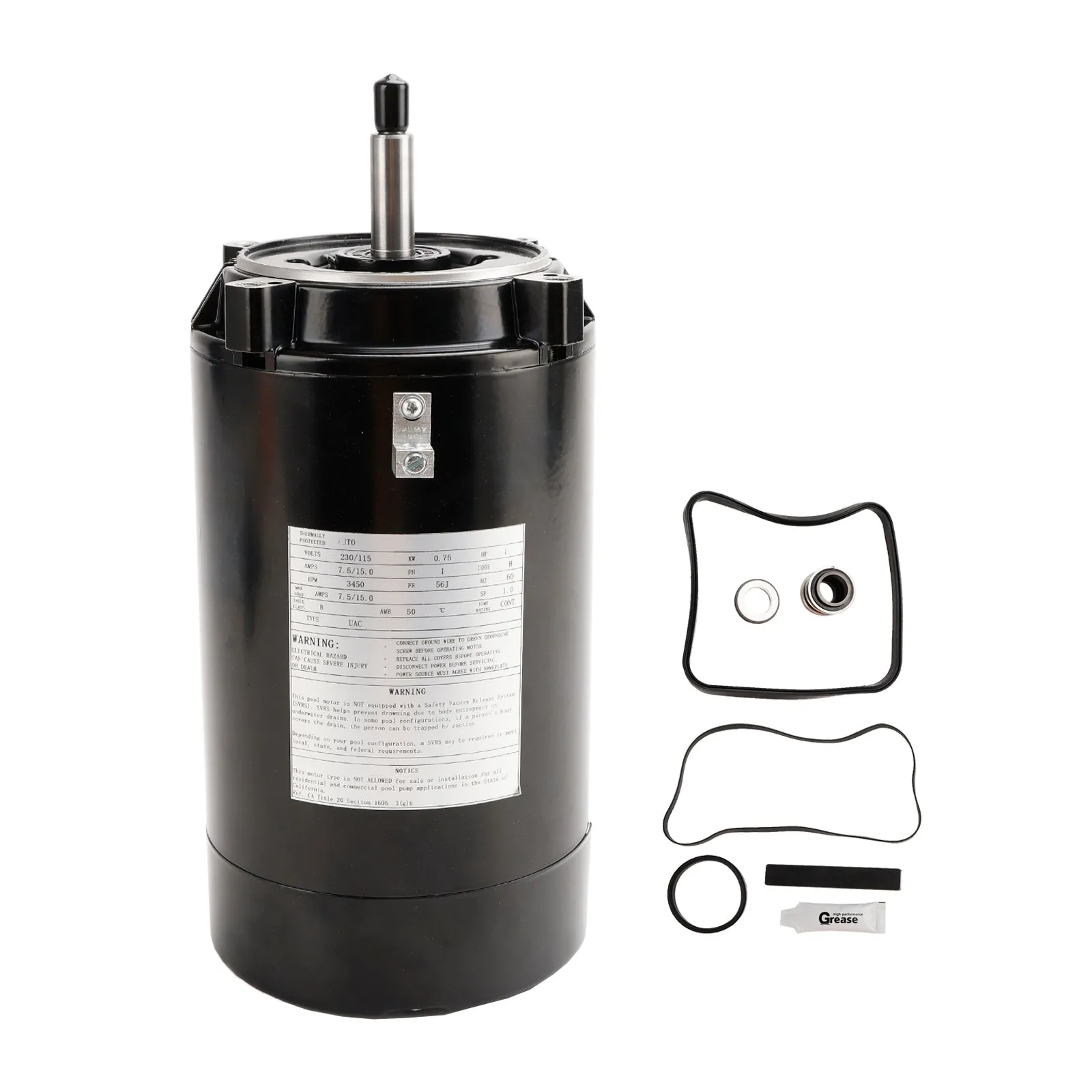 UST1102 Kit de repuesto de motor y sello de bomba de piscina para bomba Hayward Max Flow Super