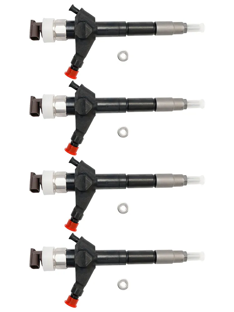 Inyector de combustible 4 Uds 095000-6250 para Nissan Navara D22 D40 diésel 16600-EB70A
