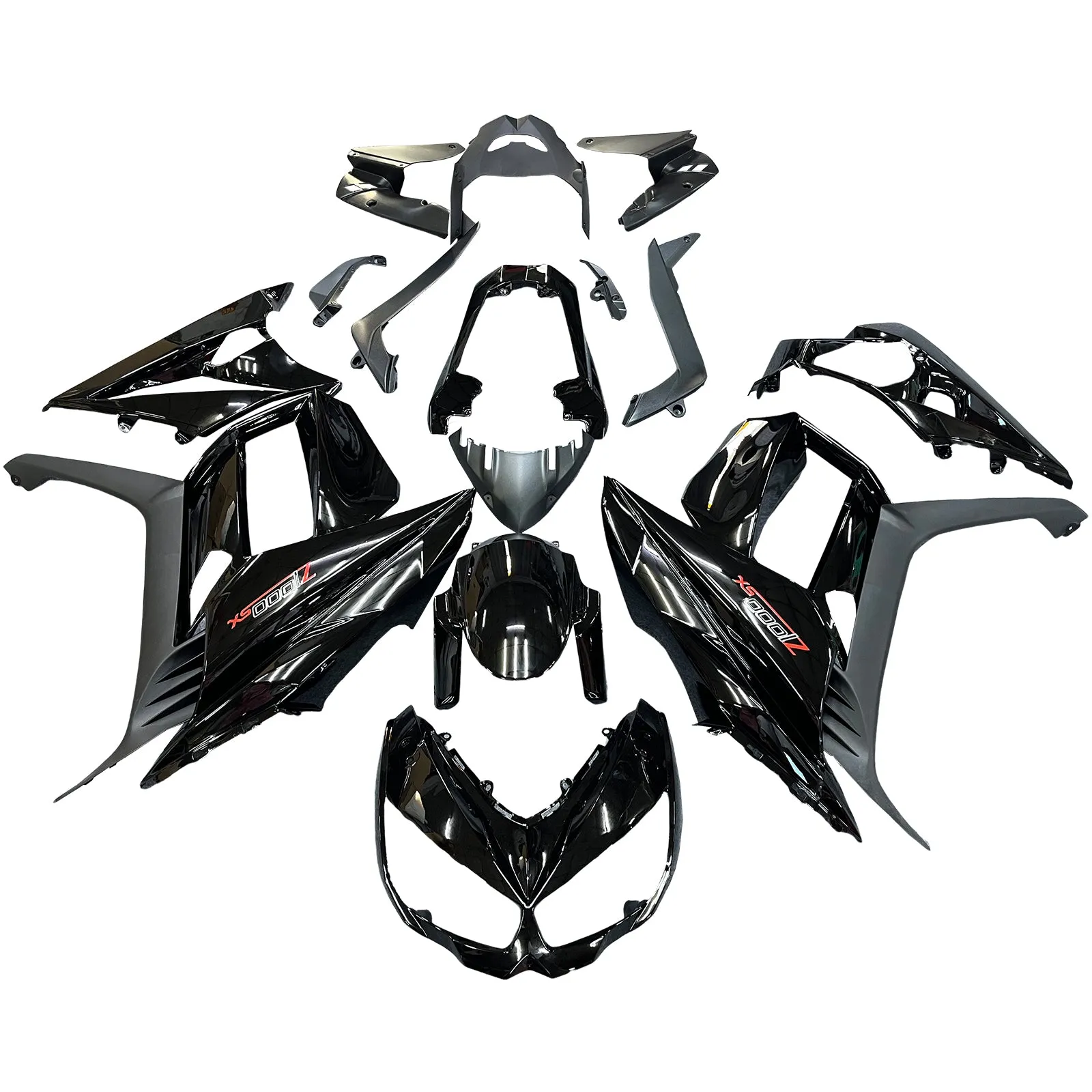 Kit de carenado de inyección Bodywork ABS de plástico adecuado para Kawasaki Z1000SX 2010-2015