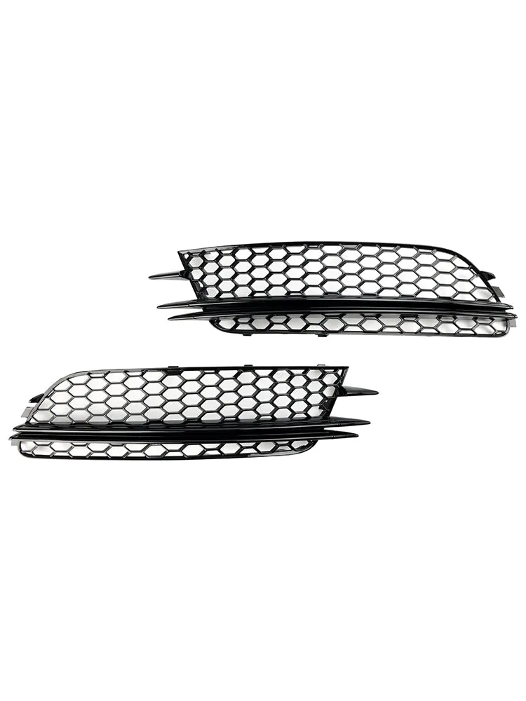 2 uds cubierta de luz antiniebla delantera bisel rejilla de parachoques para Audi A6 4G C7 2012-2015