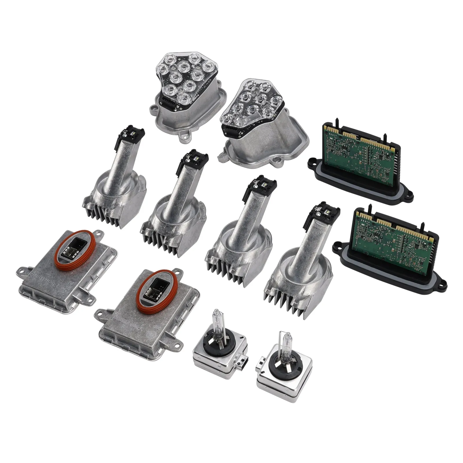 Faros LED izquierdo y derecho para BMW 550i xdrive 2011-2013, 12 piezas, AHL 63117316217 130732946100