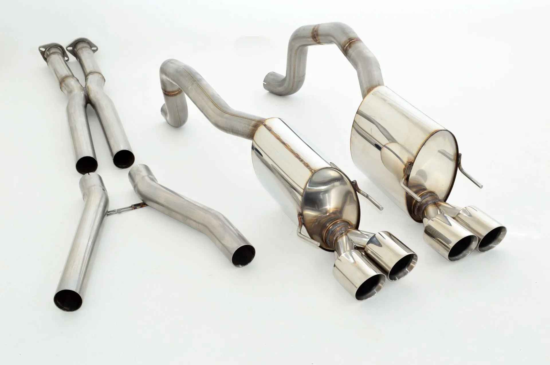 Catback-System De 70 Mm Con Salida De Escape Izquierdo Y Derecho Friedrich Chevrolet Corvette C6 Coupe & Cabrio Año: 2005-2013