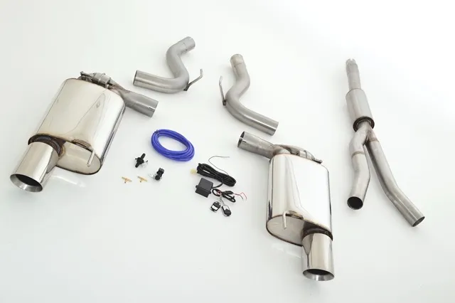 Sistema De Catback De 70 Mm Con Salida De Escape Izquierdo Y Derecho Con Control De Solapa Friedrich Ford Mustang Vi Coupe Desd