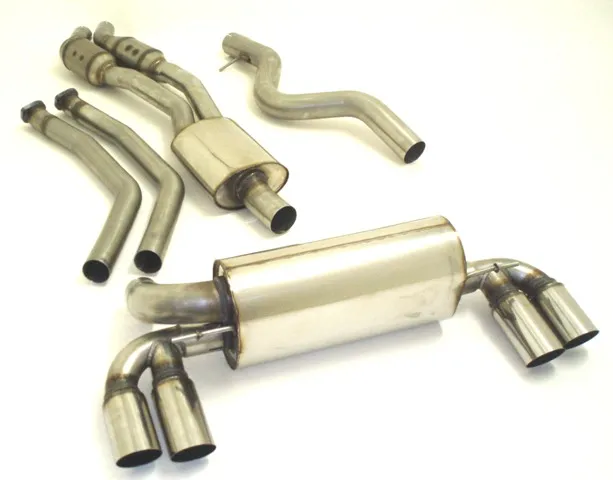 2x63,5 Mm Catback-System Con Tubo De Escape L. & R. Con Catalizadores Deportivos De 200 Celdas Friedrich Bmw 1er M-Coupe E82 De