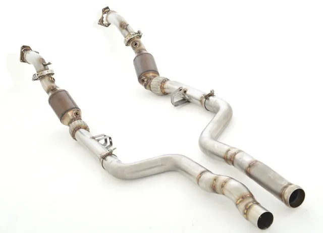 2x 70 Mm Downpipe Con Catalizador Deportivo Hjs De 200 Celdas Friedrich Mercedes C/X218 Cls63 Amg Coupe & Shooting Brake 2wd (No