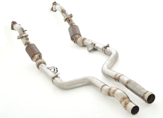 2x 70 Mm Downpipe Con Catalizador Deportivo Hjs De 200 Celdas Friedrich Mercedes S/W212 E63 Amg Sedan & T-Modell 2wd (No 4-Matic