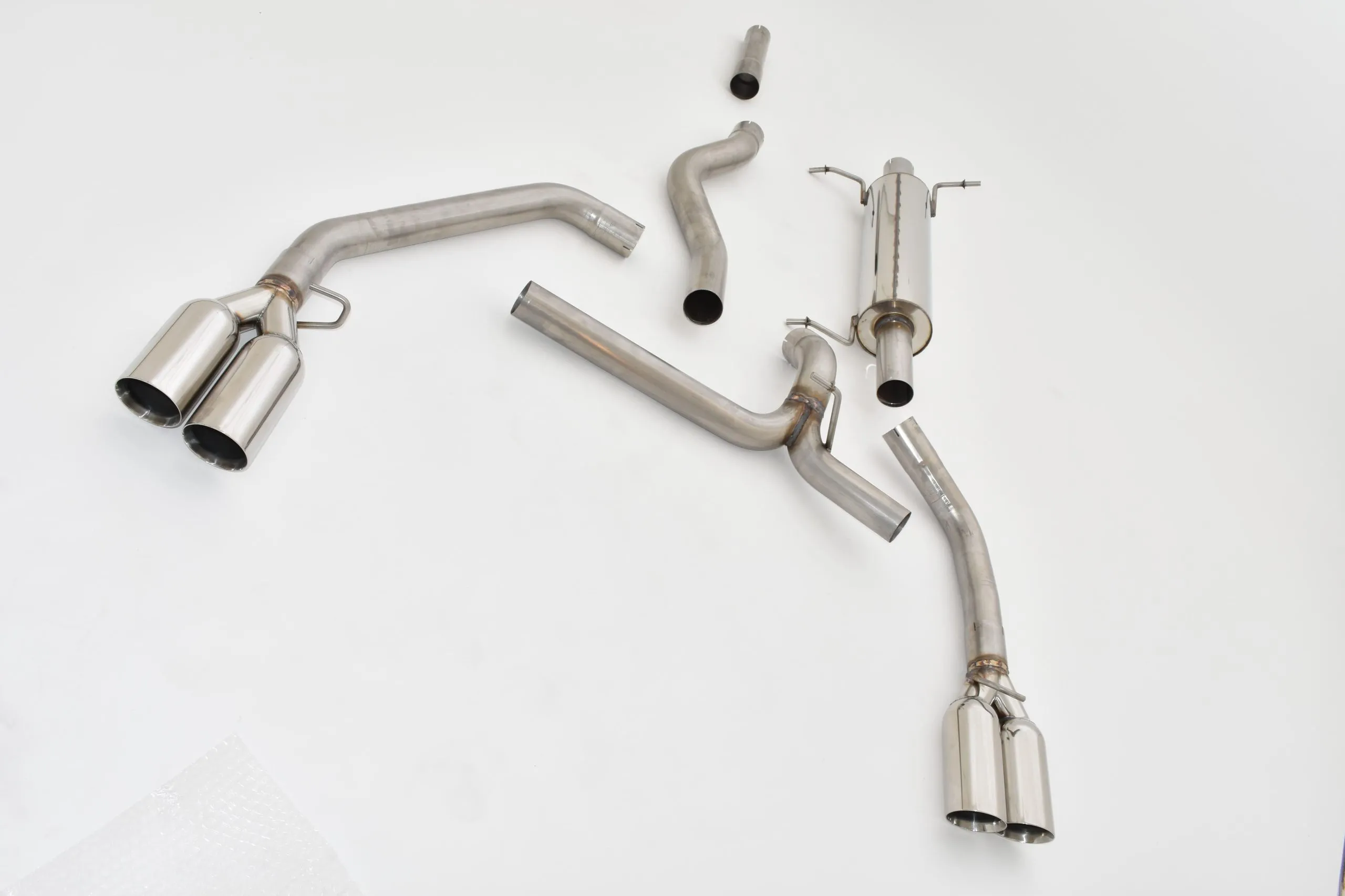 Catback-System De 70 Mm Con Salida De Escape Izquierdo Y Derecho Friedrich Mercedes V/W639/2 Vito Año: 2010-2014 2wd/Long Wheel