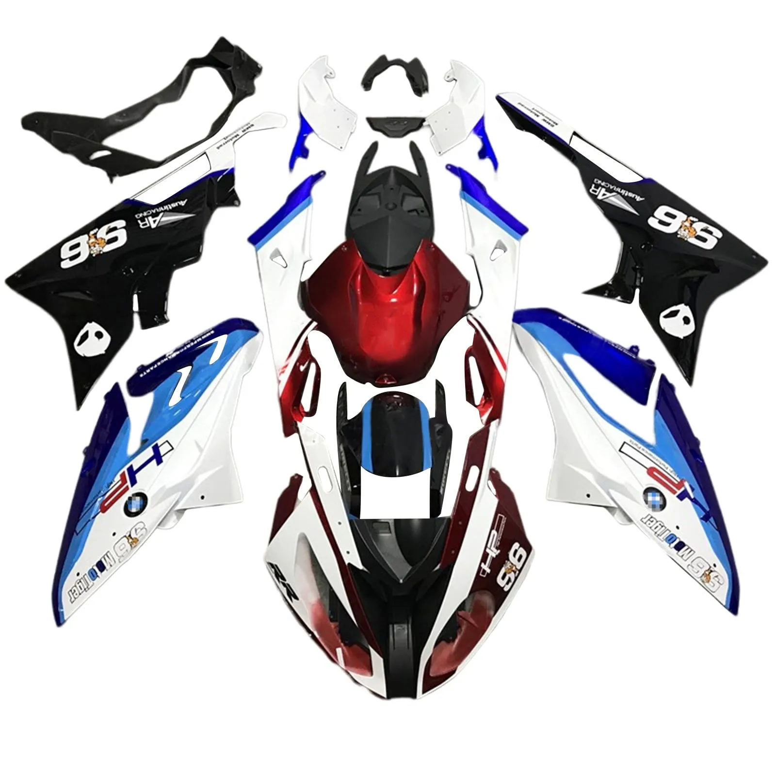 Amotopart BMW S1000RR 2015-2016 Kit de carenado de carrocería de plástico ABS