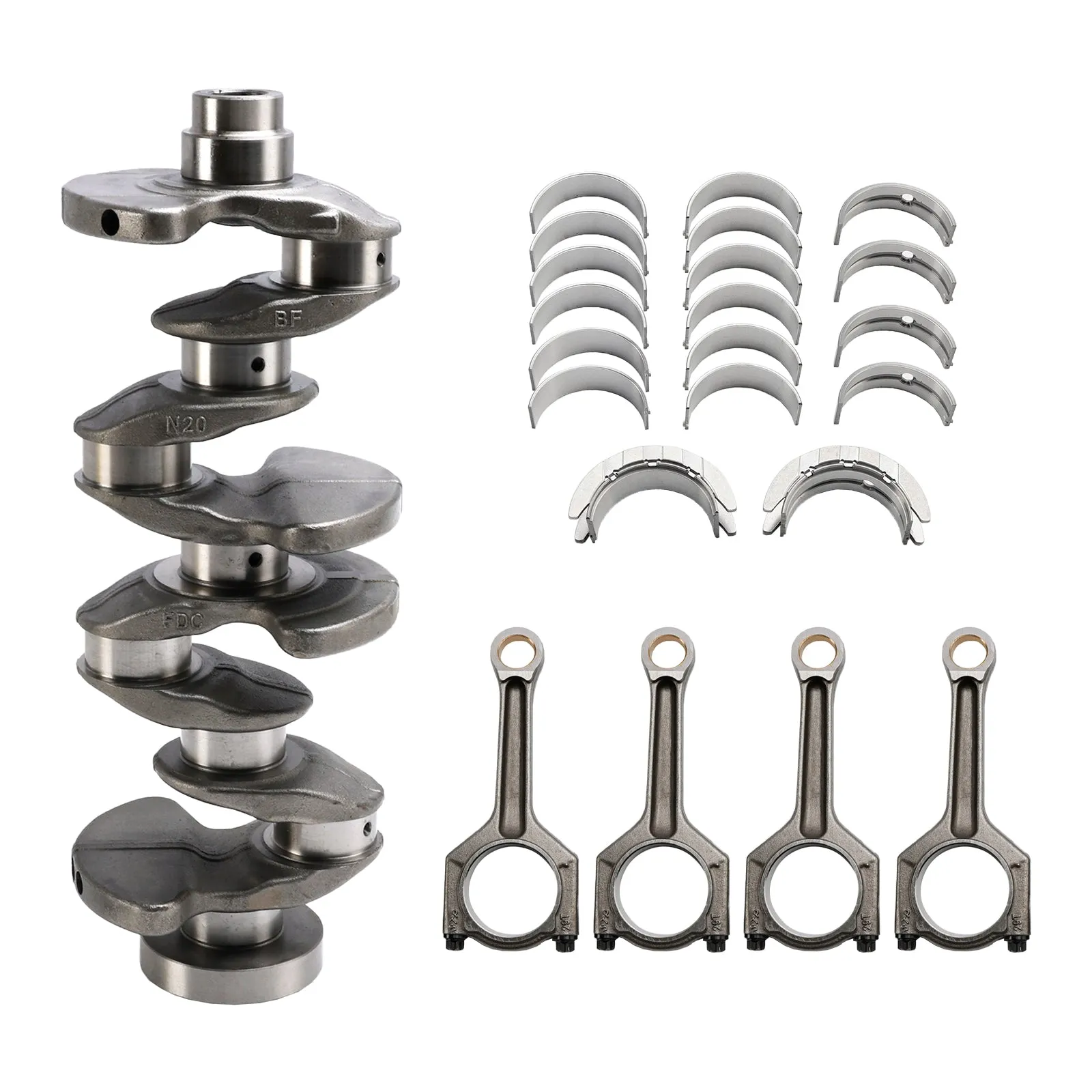 10/2010 - 12/2016 BMW SERIE 5 TOURING F11 Cigüeñal del motor y biela y rodamientos 11217640165 11247624616