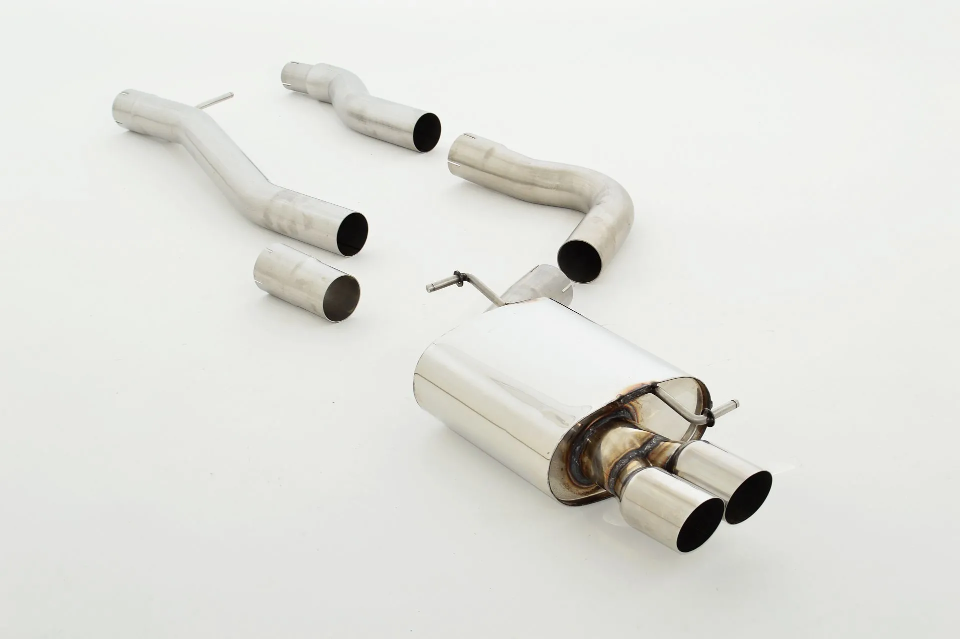 Sistema De Catback De 76 Mm Friedrich Audi A5 B8 Cabrio 2wd & Quattro Desde Año: 03/2009 2.0l Tdi 100/105/110/125/130kw