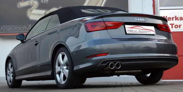 Sistema De Catback De 76 Mm Friedrich Audi A3 8v Sedan 2wd Desde Año: 2013 1.8l Tfsi 132kw