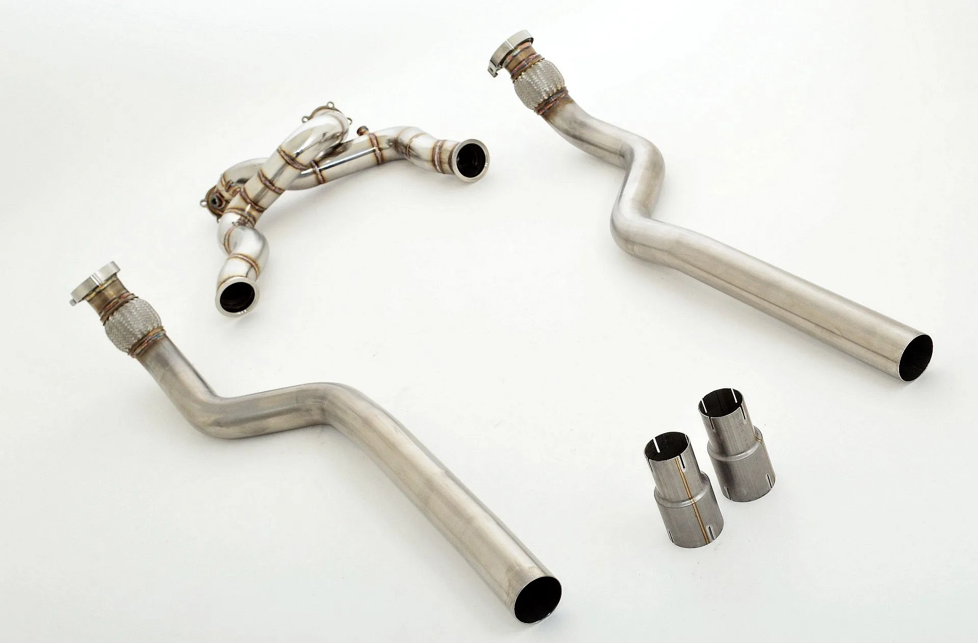 2x Downpipe De 76 Mm Friedrich Audi S7 4g Quattro Desde Año: 04/2012 4.0l Tfsi 309/331kw