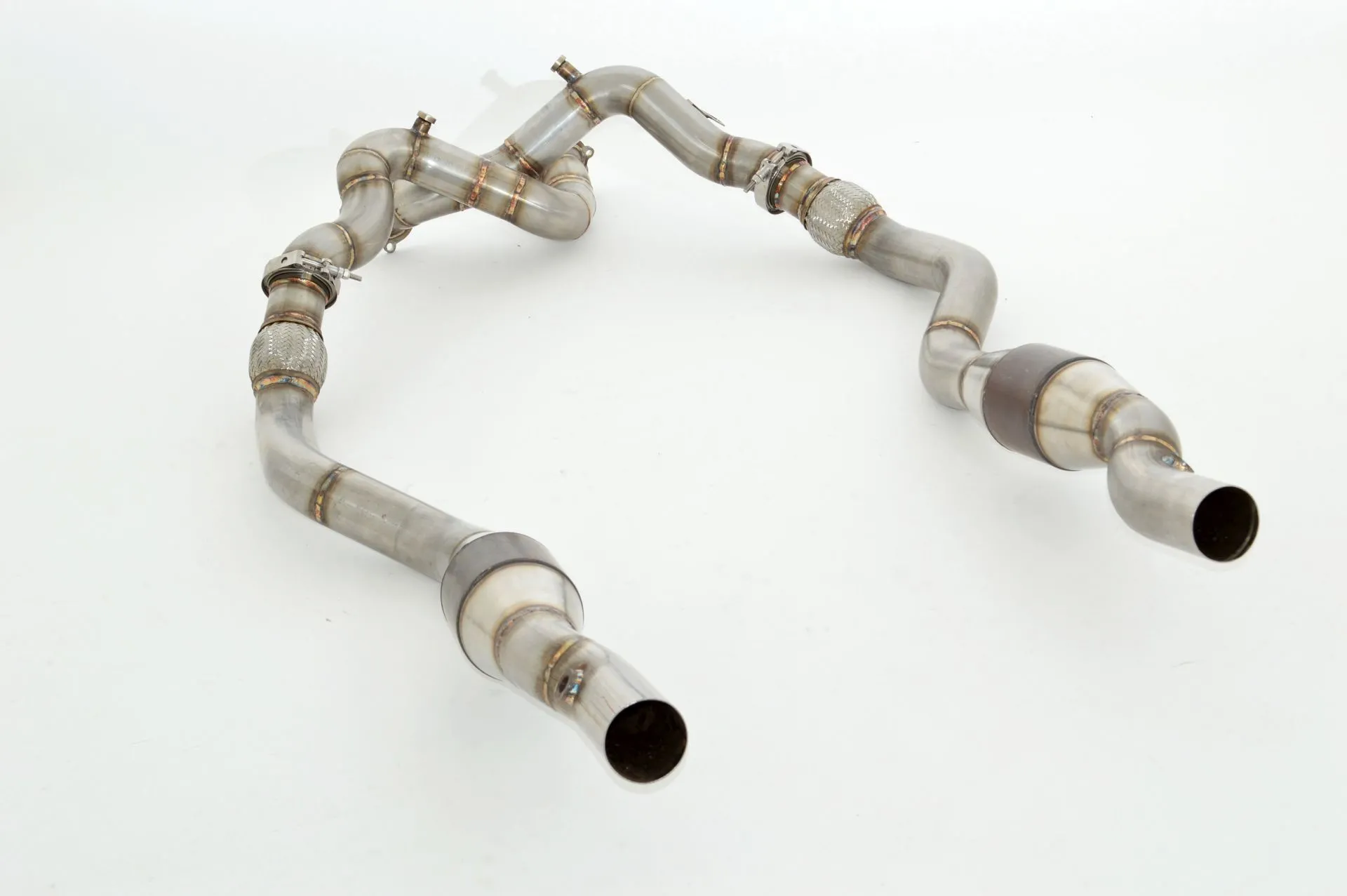 2x Downpipe De 76 Mm Con Catalizador Deportivo Hjs De 100 Celdas Friedrich Audi S7 4g Quattro Desde Año: 04/2012 4.0l Tfsi 309