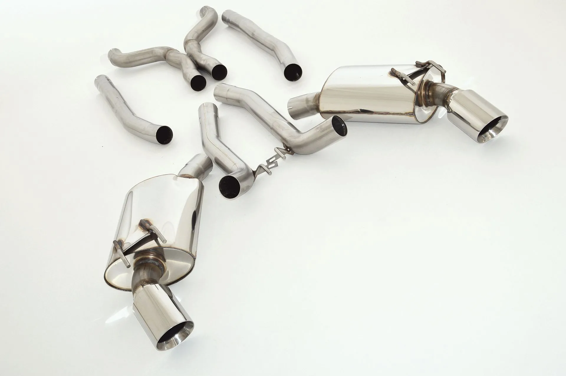 Catback-System De 76 Mm Con Salida De Escape Izquierdo Y Derecho Friedrich Chevrolet Camaro Coupe Año: 2011-09/2013 6.2l V8 29