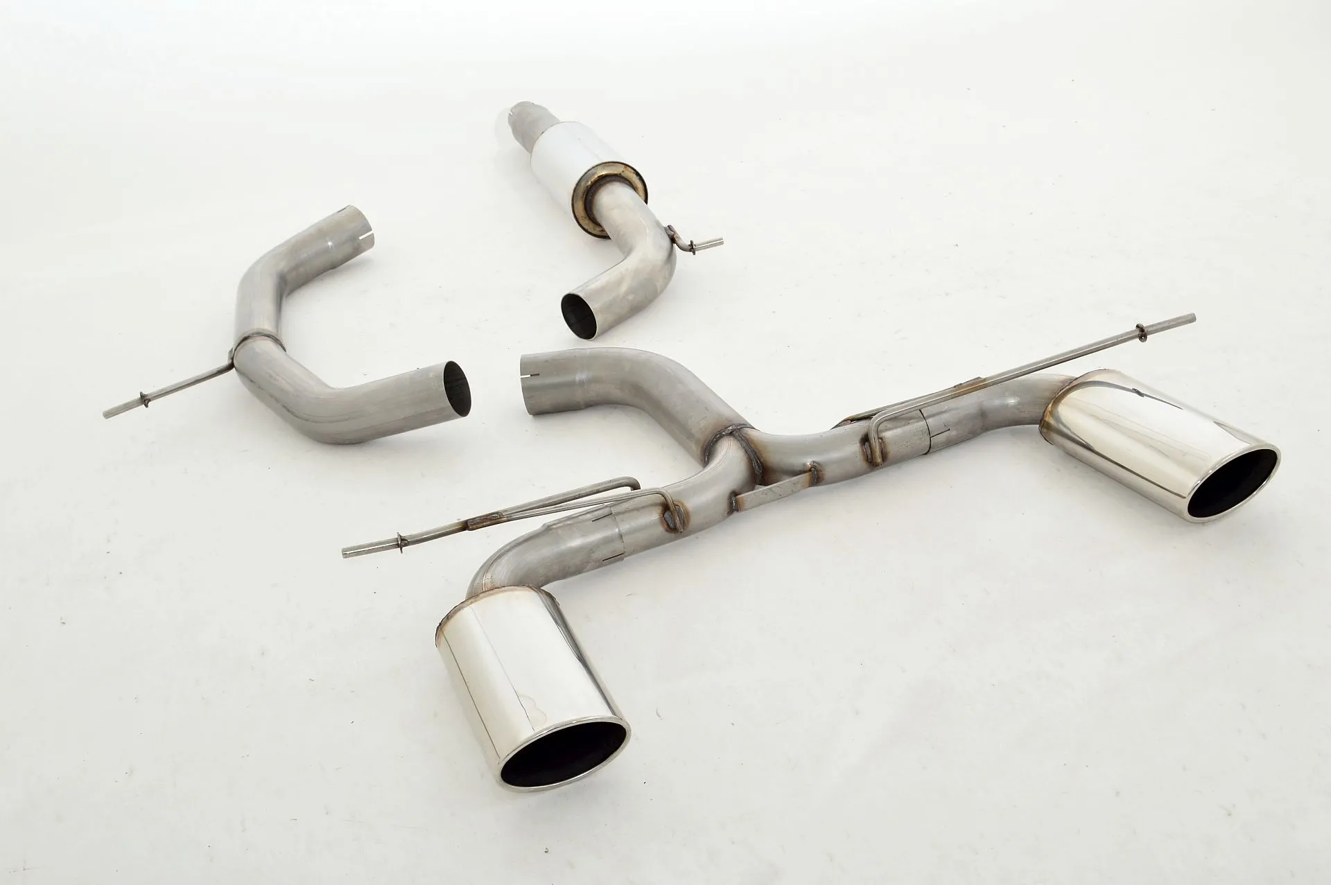 Catback-System De 76 Mm Con Salida De Escape Izquierdo Y Derecho Friedrich Audi A3 8p 2wd Desde Año: 2003 1.2l Tfsi 77kw / 1.4