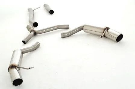 Catback-System De 76 Mm Con Salida De Escape Izquierdo Y Derecho Friedrich Audi A4 B8 (8k) 2wd & Quattro Año: 09/2007-05/2015 S