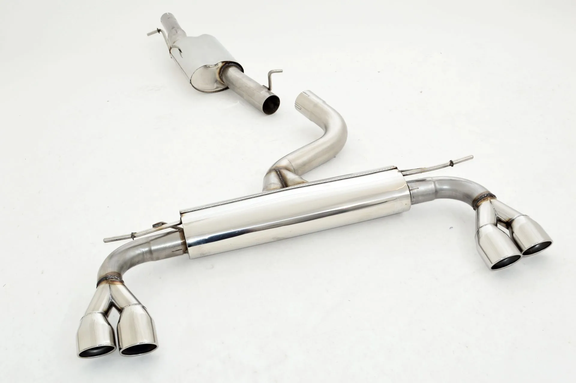 Catback-System De 76 Mm Con Salida De Escape Izquierdo Y Derecho Friedrich Audi A3 8v 3-Puertas Quattro Desde Año: 2012 1.8l T