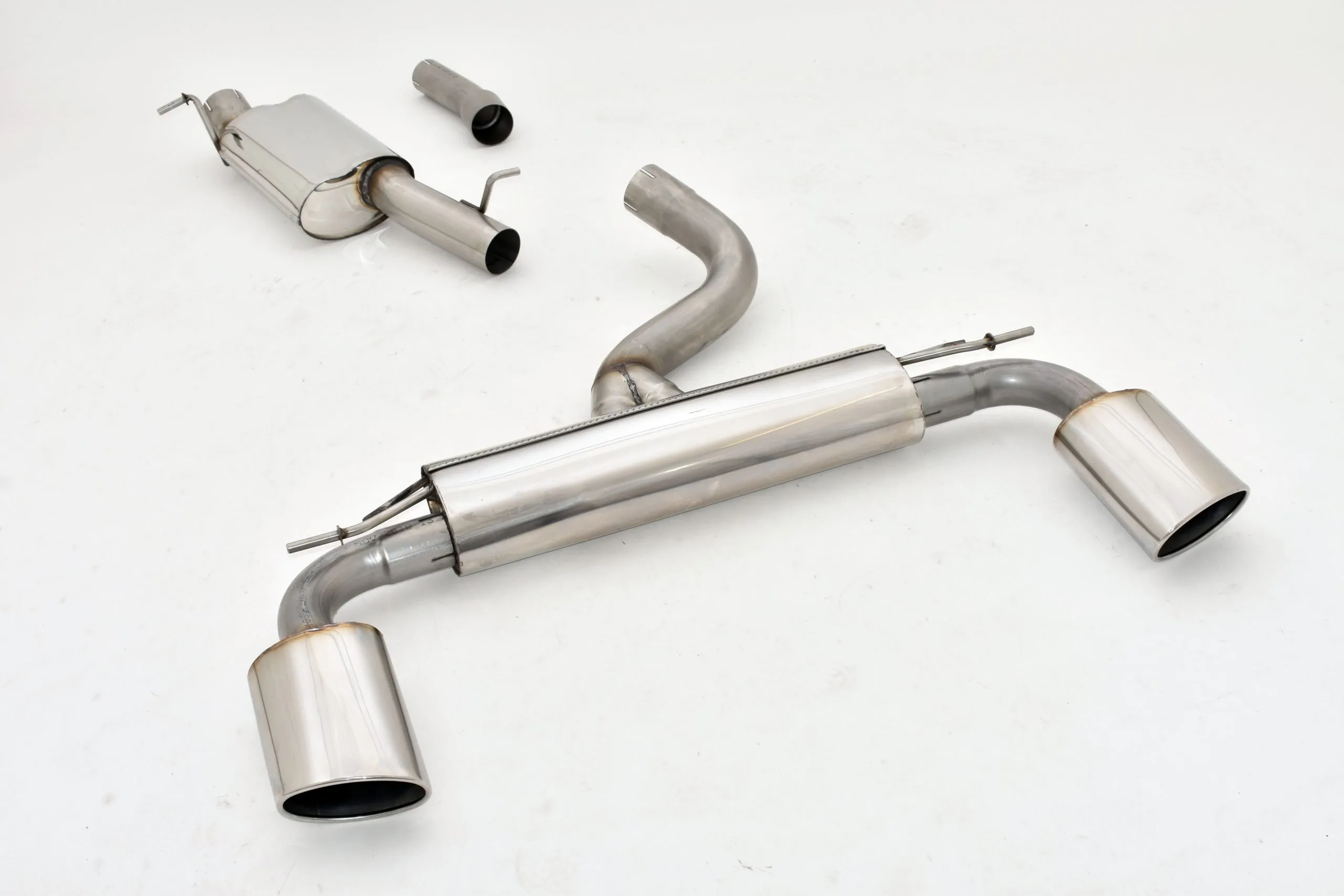 Catback-System De 76 Mm Con Salida De Escape Izquierdo Y Derecho Friedrich Audi A3 8v Sportback Quattro Desde Año: 2012 1.8l T