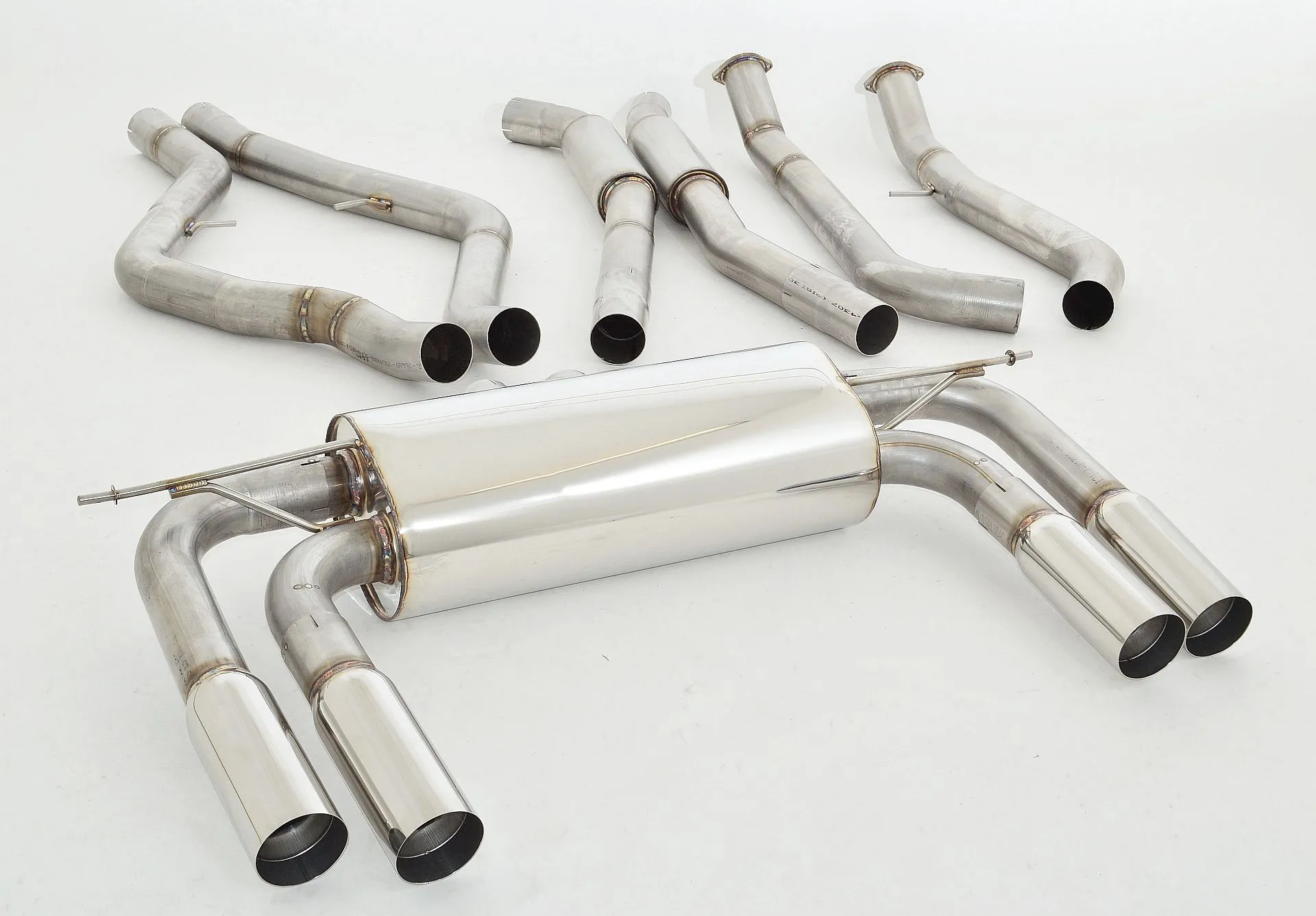 Catback-System De 76 Mm Con Salida De Escape Izquierdo Y Derecho Friedrich Bmw X6 M E71 Desde Año: 2009 4.4l V8 Bi-Turbo 408kw