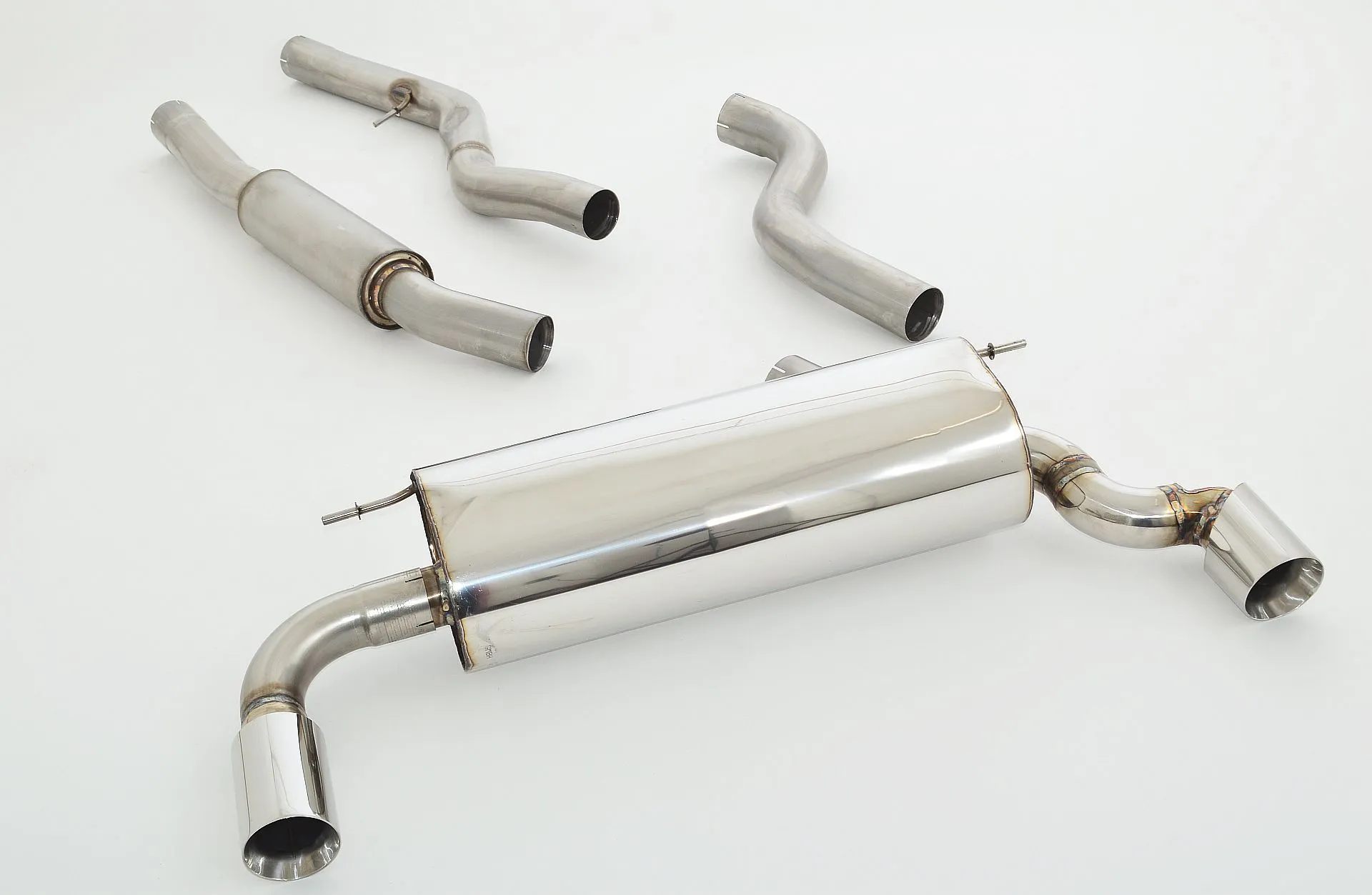 Catback-System De 76 Mm Con Salida De Escape Izquierdo Y Derecho Friedrich Bmw 3er F30 / F31 Año: 10/2011-06/2015 Sedan & Touri