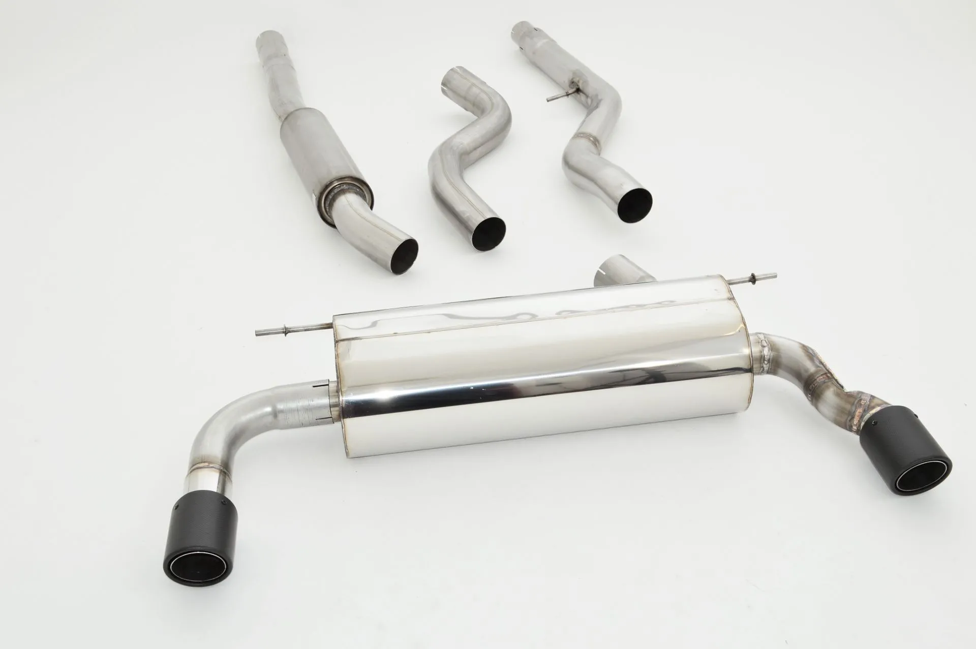 Catback-System De 76 Mm Con Salida De Escape Izquierdo Y Derecho Friedrich Bmw 3er Gt F34 Año: 06/2013-06/2016 320i/320ix 135k