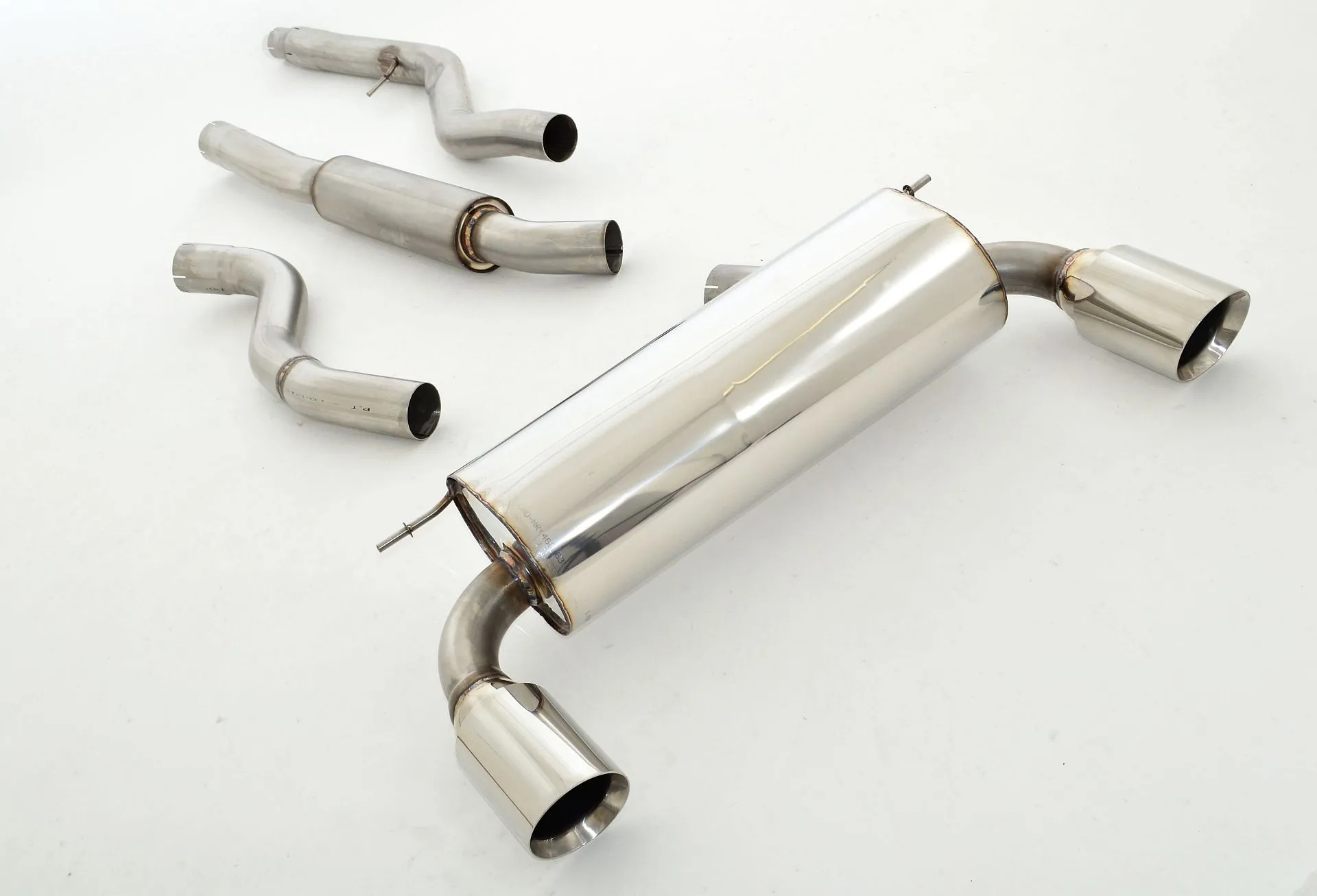 Catback-System De 76 Mm Con Salida De Escape Izquierdo Y Derecho Friedrich Bmw 4er F32 / F33 / F36 Año: 07/2013-03/2015 Coupe /