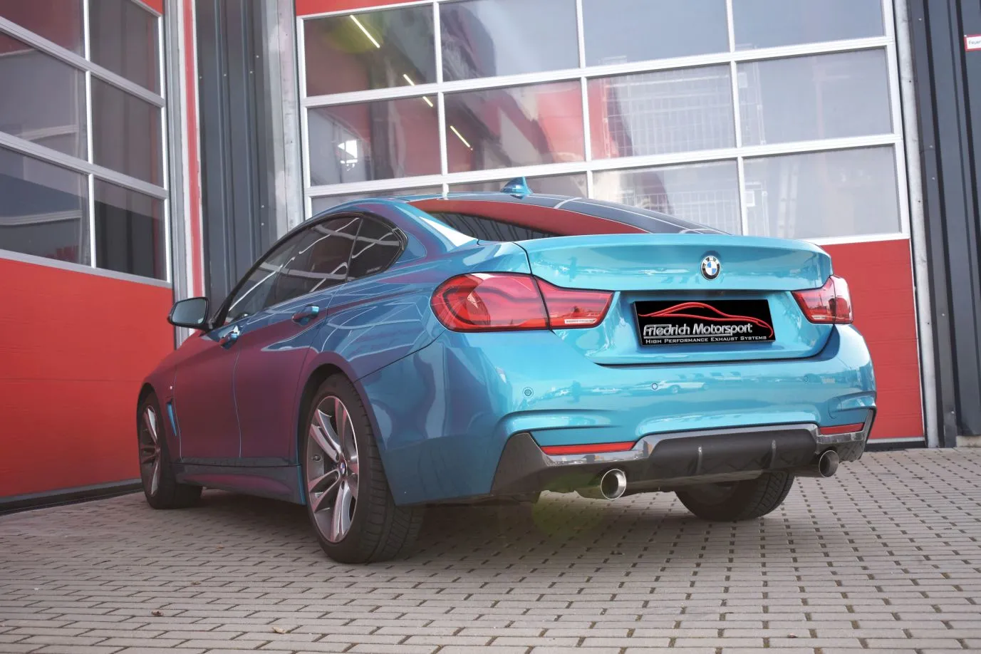 Catback-System De 76 Mm Con Salida De Escape Izquierdo Y Derecho Friedrich Bmw 4er F32 / F33 / F36 Año: 07/2018-2019 Coupe / C