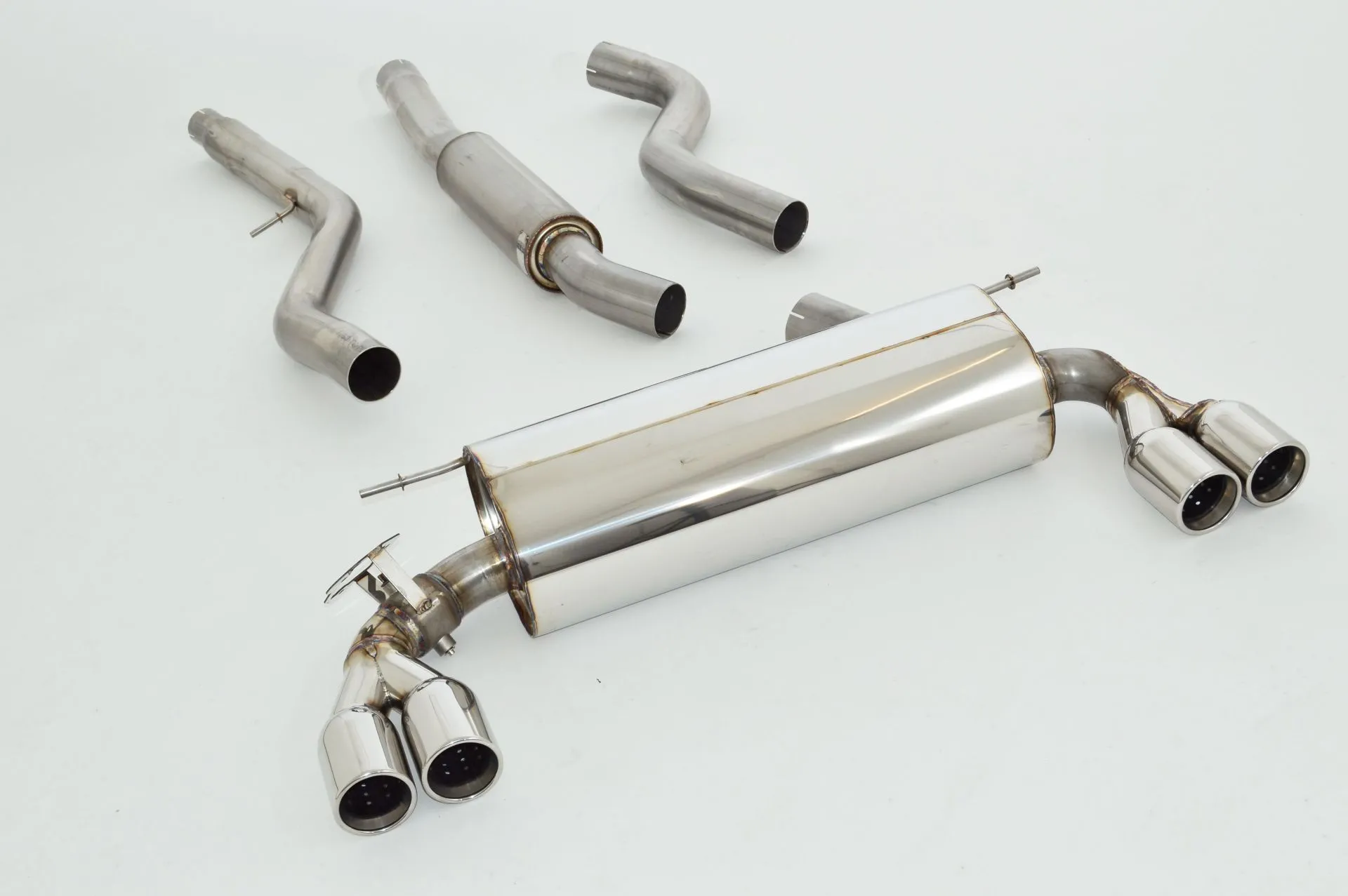 Catback-System De 76 Mm Con Salida De Escape Izquierdo Y Derecho Friedrich Bmw 3er F30 / F31 Año: 10/2011-05/2015 Sedan & Touri