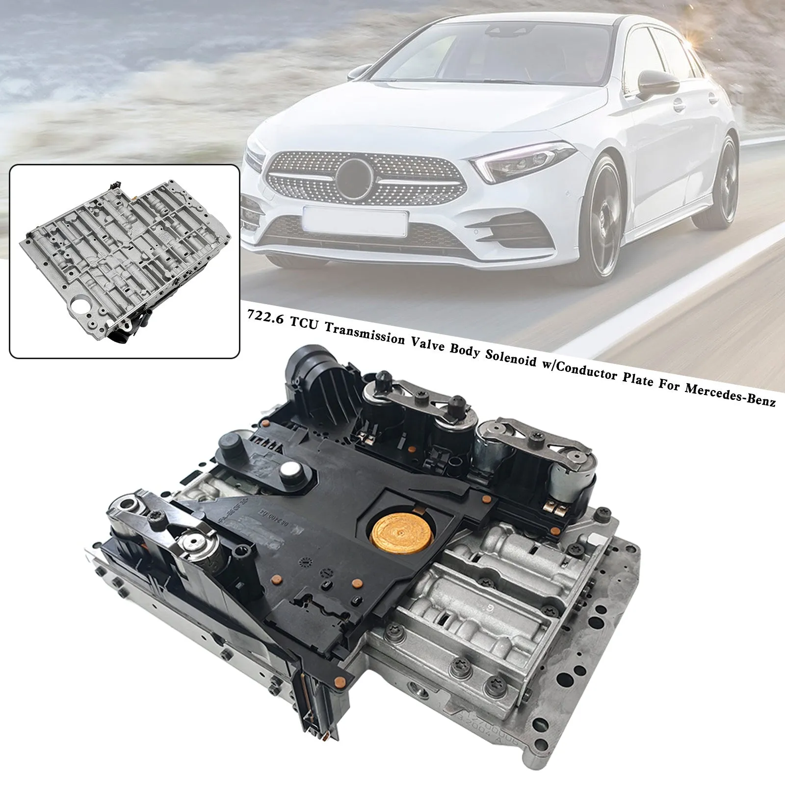 1995-1997 C36 AMG Mercedes-Benz 722.6 TCU Solenoide del cuerpo de la válvula de transmisión con placa conductora