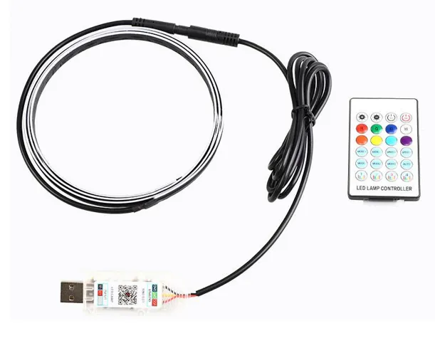 LED de luz decorativa de color en el control central, 110 cm