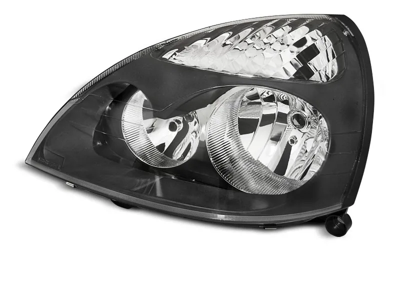 FAROS DELANTEROS NEGROS LADO IZQUIERDO TYC para RENAULT CLIO II 06.01-09.05