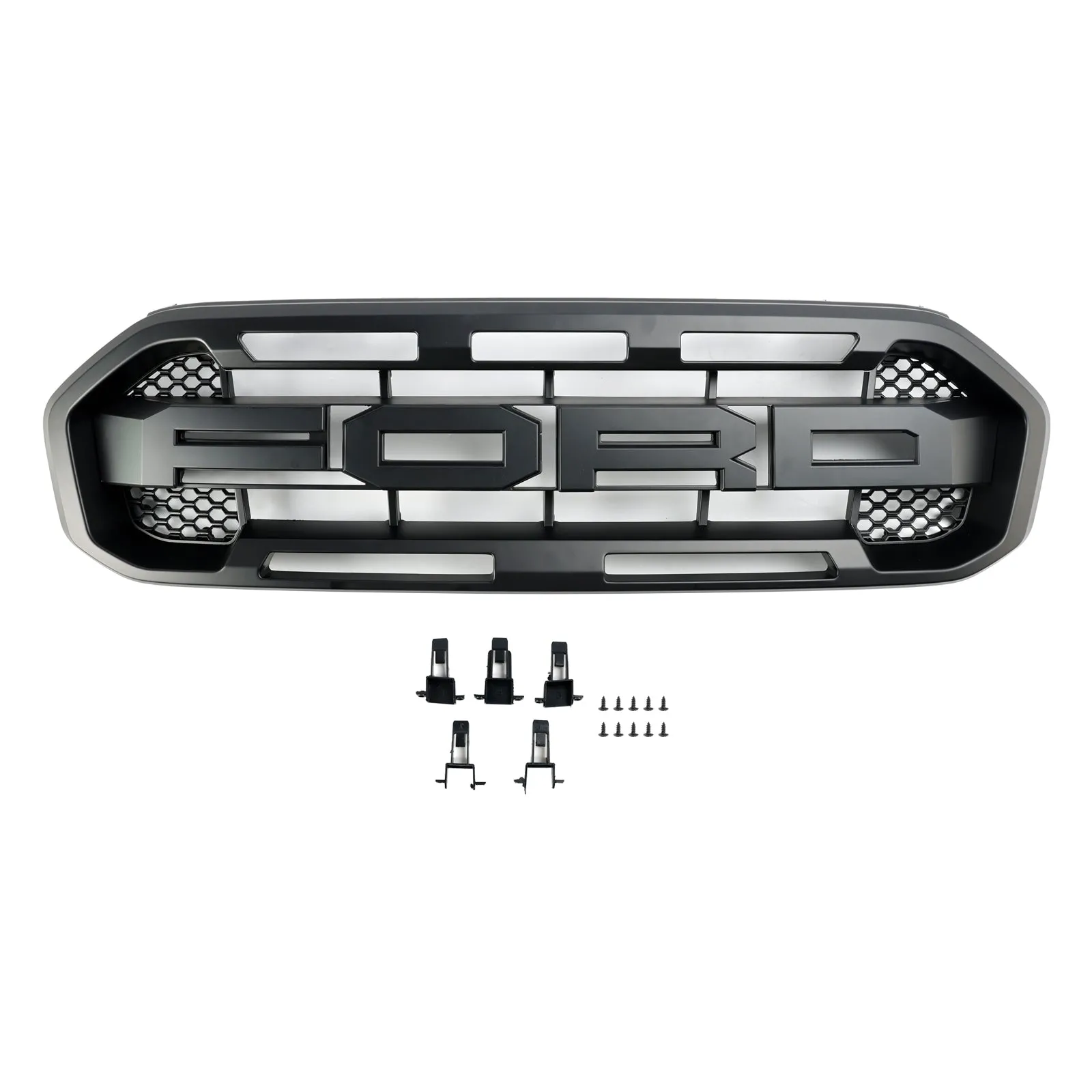 Black Raptor Front Bumper Grill Grill para Ford Ranger 2019-2023