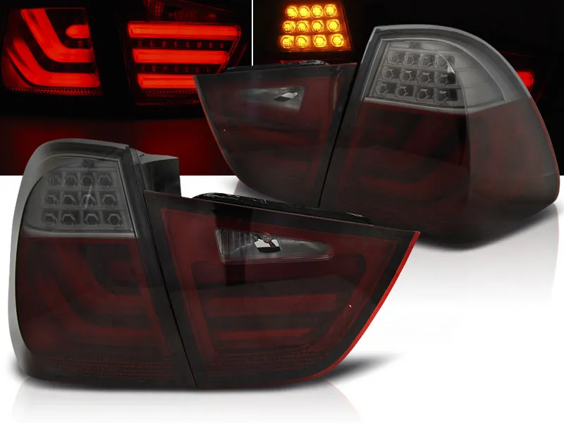 Pilotos Traseros Led Bmw E91 09-11 Rojo Ahumado Led Bar