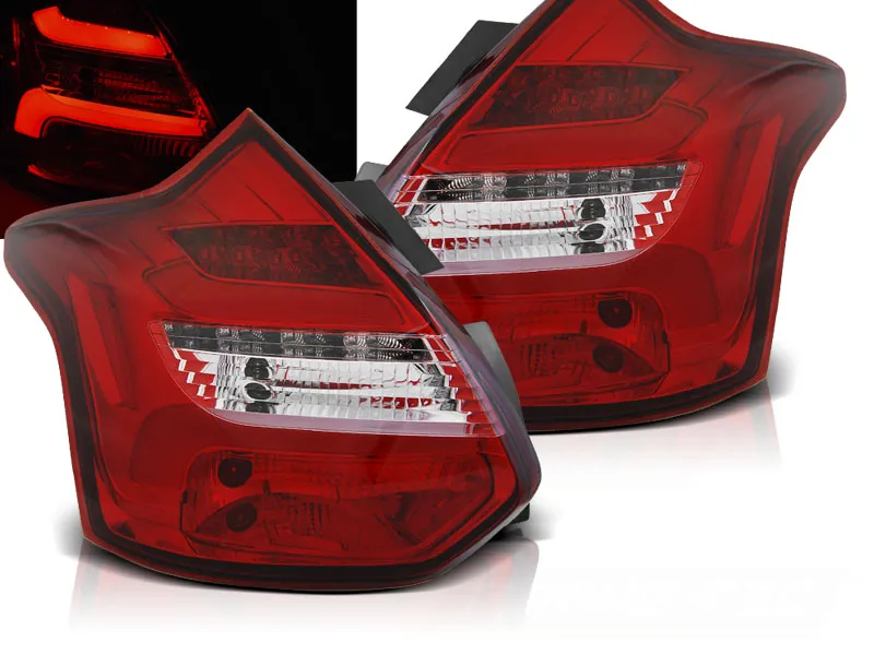 Pilotos Traseros Led Ford Focus 3 11-10.14 Hatchback Rojo Blanco Led Bar Intermitentes Dinamicos