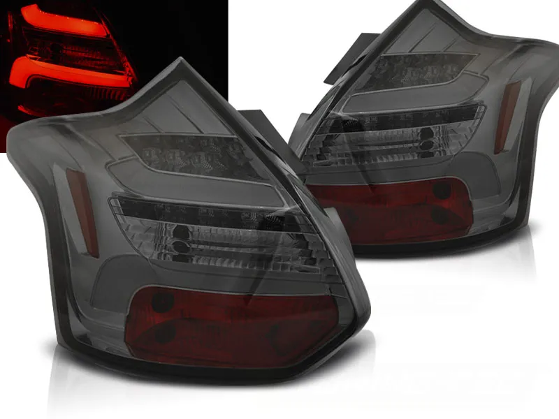 Pilotos Traseros Led Ford Focus 3 11-10.14 Hatchback Ahumado Led Bar Intermitentes Dinamicos