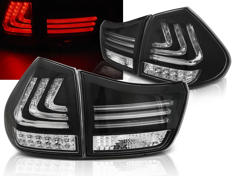 Pilotos Traseros Led Lexus Rx 330 / 350 03-08 Led Bar Negro