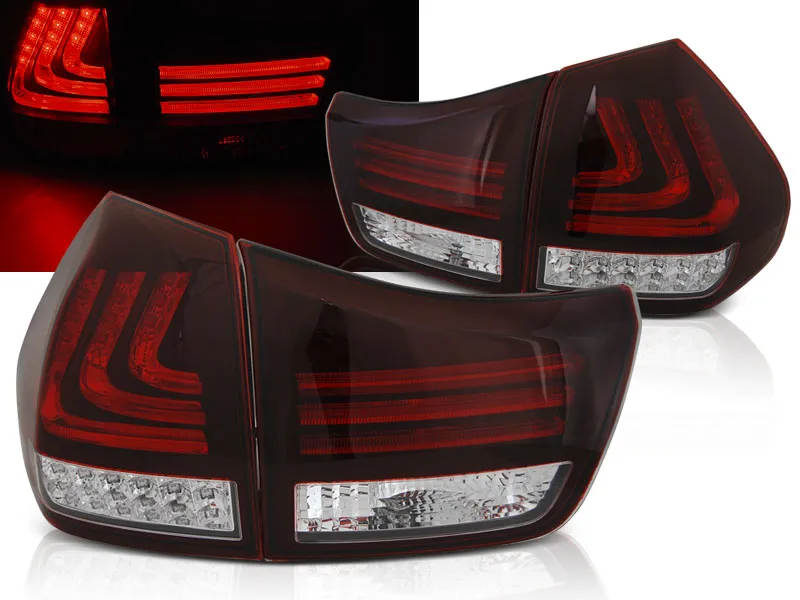 Pilotos Traseros Led Lexus Rx 330 / 350 03-08 Led Bar Rojo/Blanco Negro
