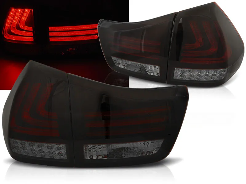 Pilotos Traseros Led Lexus Rx 330 / 350 03-08 Led Bar Rojo Ahumado Negro